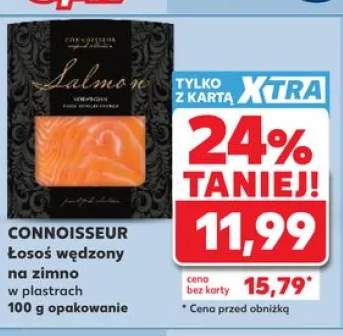 Łosoś wędzony na zimno w plastrach CONNOISSEUR
