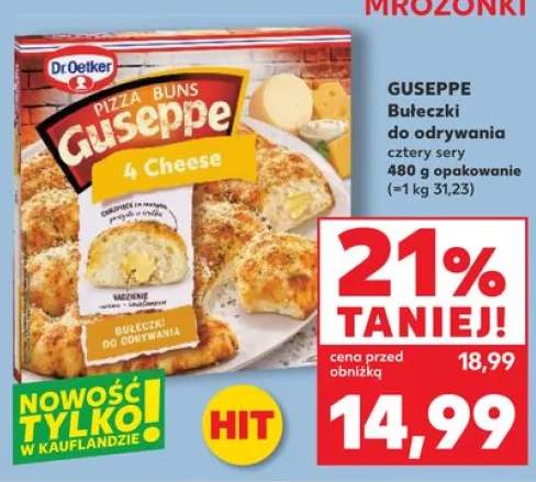 Bułeczki do odrywania cztery sery Guseppe Dr. Oetker