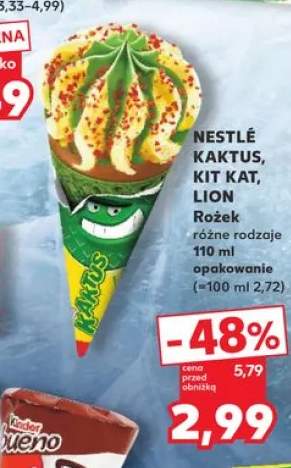 Lody rożek Kaktus