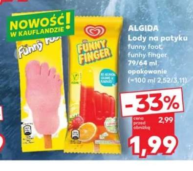 Lody na patyku Funny Foot