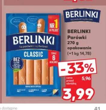 Parówki Classic Berlinki