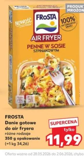 Danie gotowe do air fryera Penne w sosie szpinakowym FROSTA