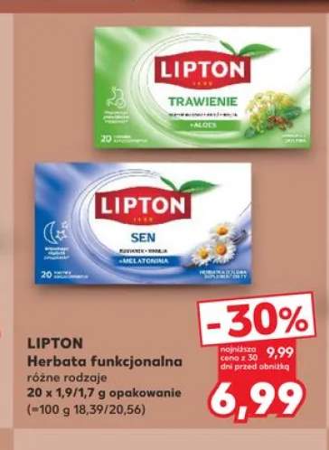 Herbata funkcjonalna LIPTON Trawienie