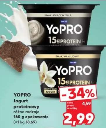 Jogurt proteinowy YoPRO smak stracciatella