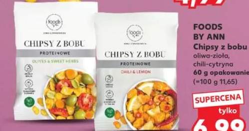 Chipsy z bobu FOODS BY ANN oliwa-zioła