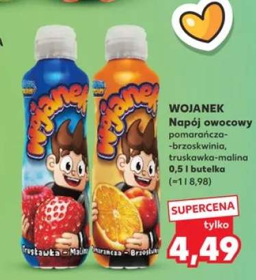 Napój owocowy Wojanek pomarańcza-brzoskwinia