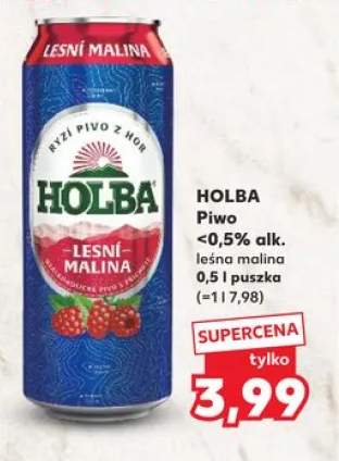 Piwo bezalkoholowe Holba <0,5% alk. leśna malina