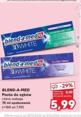 Pasta do zębów Blend-a-med 3D White Extreme Mint Kiss