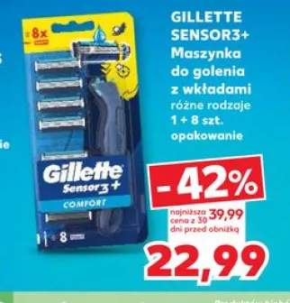Maszynka do golenia z wkładami Gillette Sensor3+ 9-pak