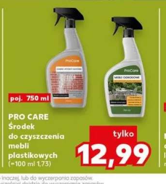 Środek do czyszczenia mebli plastikowych Pro Care