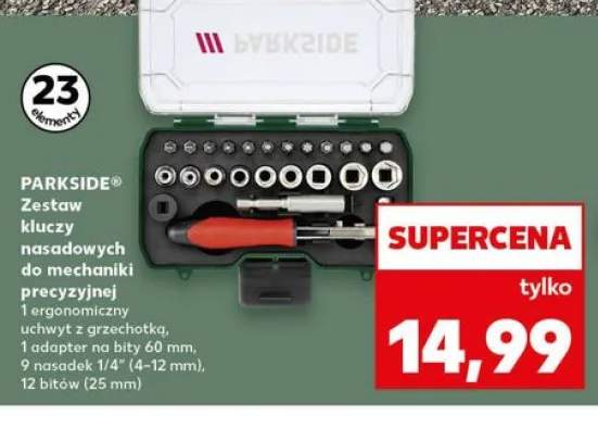 Zestaw kluczy nasadowych do mechaniki precyzyjnej PARKSIDE 23 elementy
