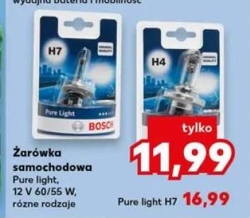 Żarówka samochodowa BOSCH Pure light H4 12V 60/55W