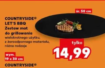 Zestaw mat do grillowania COUNTRYSIDE LET'S BBQ śr. 50cm