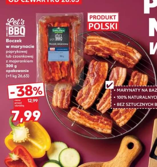 Boczek w marynacie paprykowej Let's BBQ