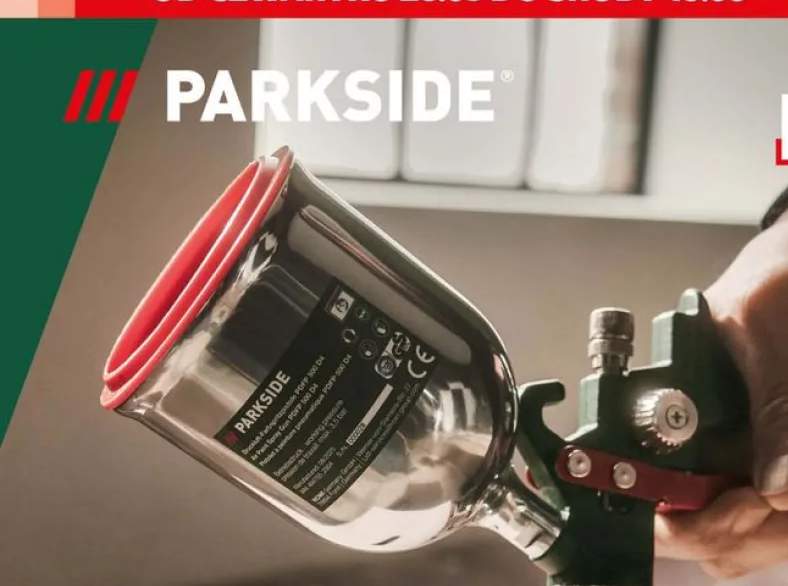Pistolet do farb na sprężone powietrze PARKSIDE