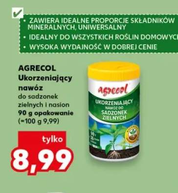 Ukorzeniający nawóz do sadzonek zielnych i nasion AGRECOL