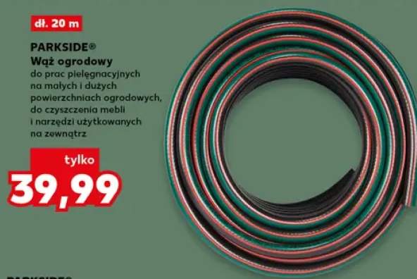 Wąż ogrodowy PARKSIDE dł. 20m