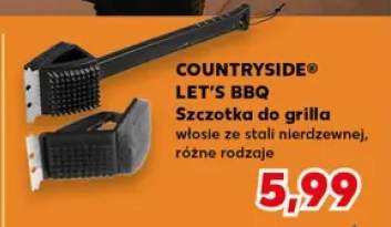 Szczotka do grilla COUNTRYSIDE LET'S BBQ włosie ze stali nierdzewnej
