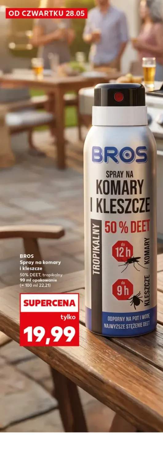 Spray na komary i kleszcze BROS 50% DEET tropikalny