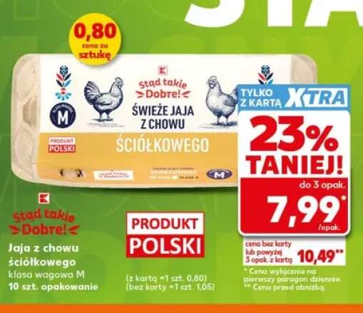 Jaja z chowu ściółkowego klasa wagowa M Stąd takie Dobre!