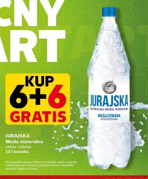 Woda mineralna niegazowana JURAJSKA