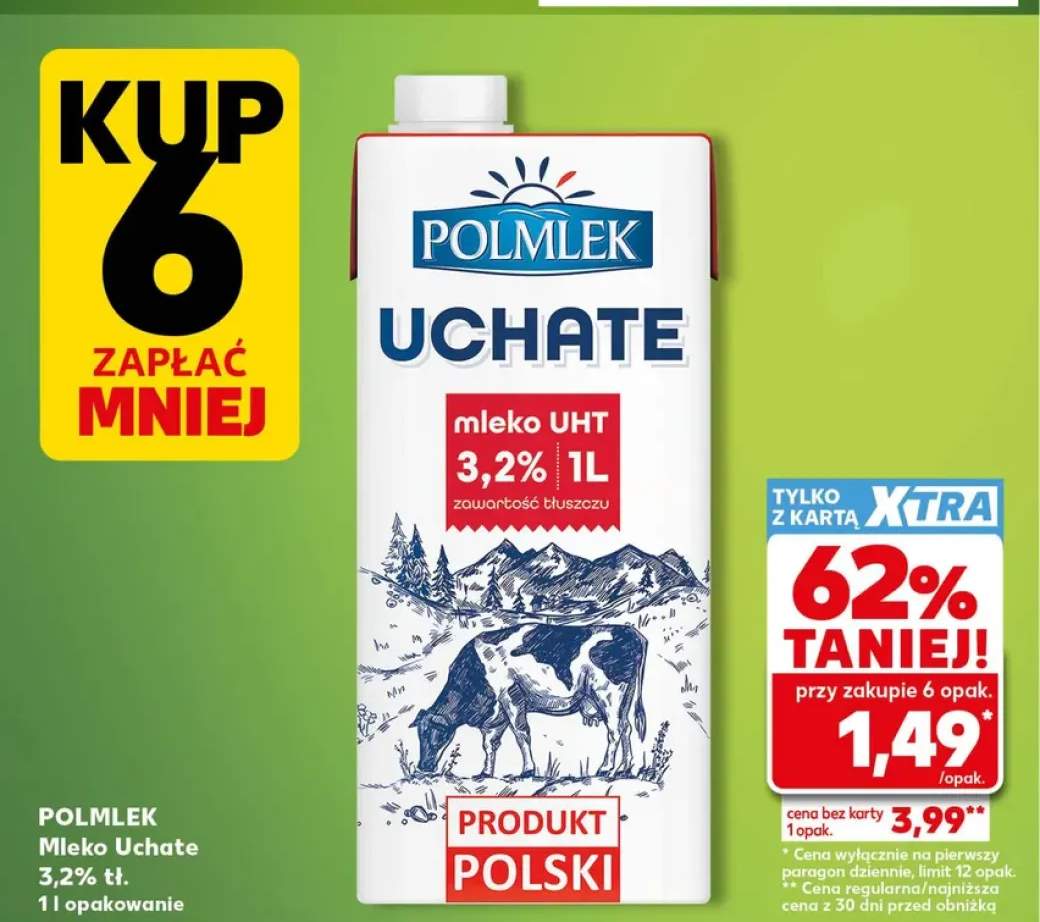 Mleko UHT Uchate 3,2% POLMLEK