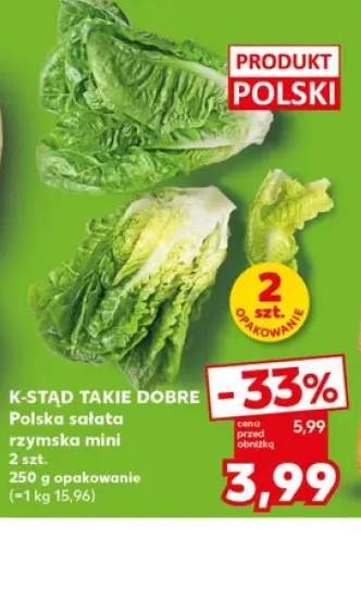 Sałata rzymska mini polska K-Stąd Takie Dobre