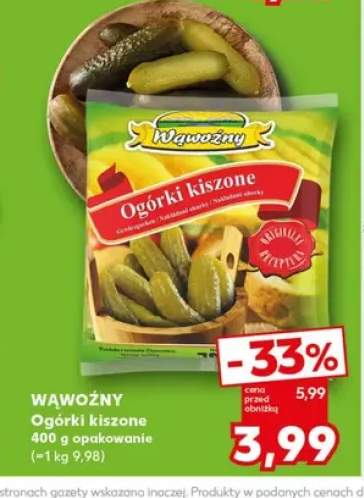 Ogórki kiszone Wąwoźny
