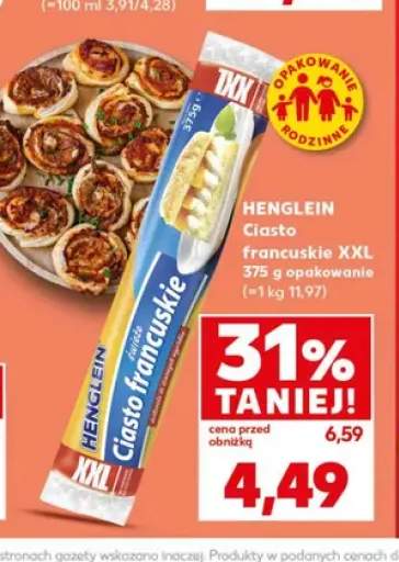 Ciasto francuskie XXL Henglein