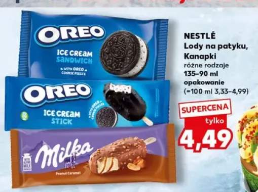 Lody kanapka Oreo
