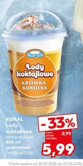 Lody koktajlowe Krówka-Kukułka KORAL