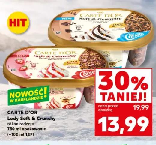 Lody Soft & Crunchy CARTE D'OR