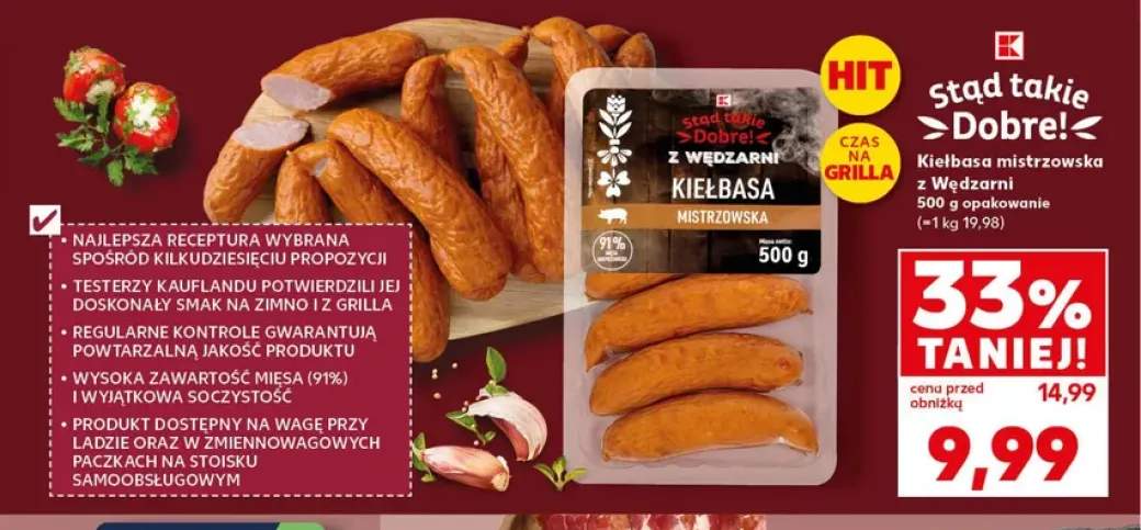 Kiełbasa mistrzowska z Wędzarni