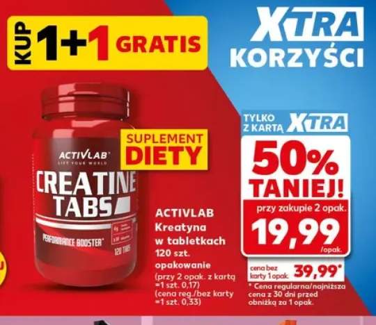 Kreatyna w tabletkach ACTIVLAB Creatine Tabs