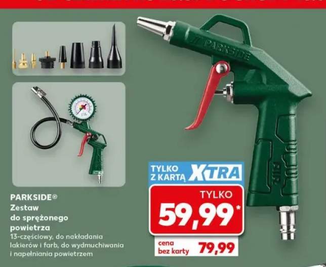 Zestaw do sprężonego powietrza PARKSIDE 13-częściowy