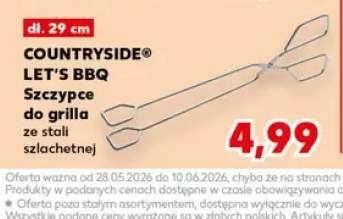 Szczypce do grilla COUNTRYSIDE LET'S BBQ ze stali szlachetnej dł. 29cm