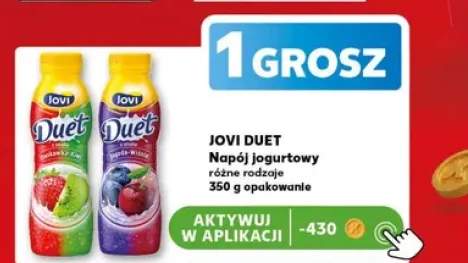Napój jogurtowy JOVI DUET o smaku jagoda-wiśnia
