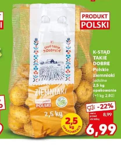 Polskie ziemniaki jadalne K-Stąd Takie Dobre