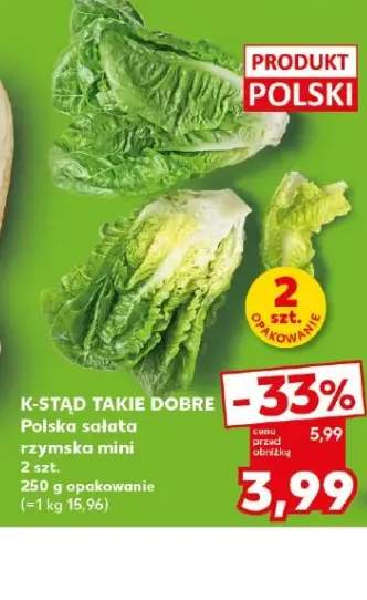 Polska sałata rzymska mini K-Stąd Takie Dobre