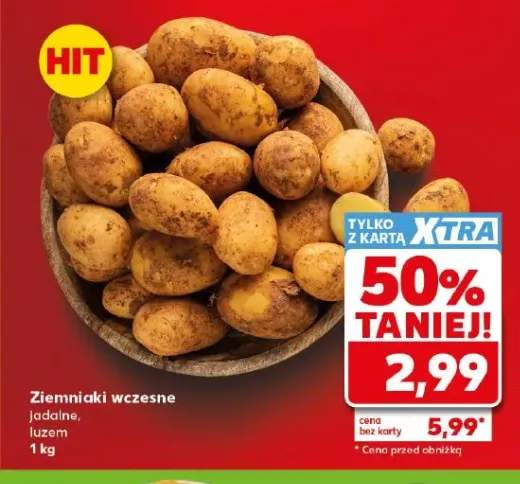 Ziemniaki wczesne jadalne