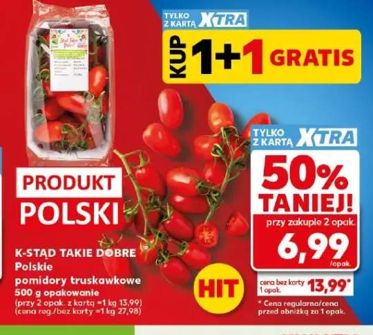 Pomidory truskawkowe K-Stąd Takie Dobre polskie