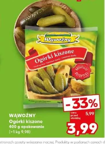 Ogórki kiszone Wąwoźny