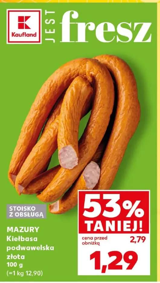Kiełbasa podwawelska złota Mazury