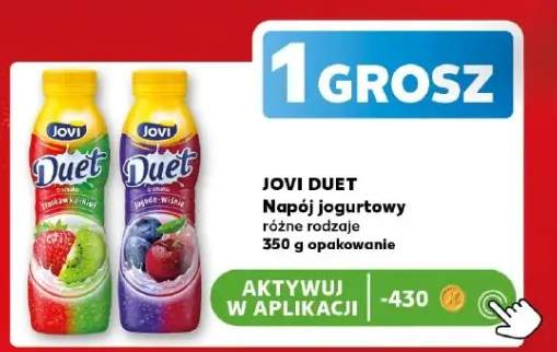 Napój jogurtowy Jovi Duet Jagoda-Wiśnia