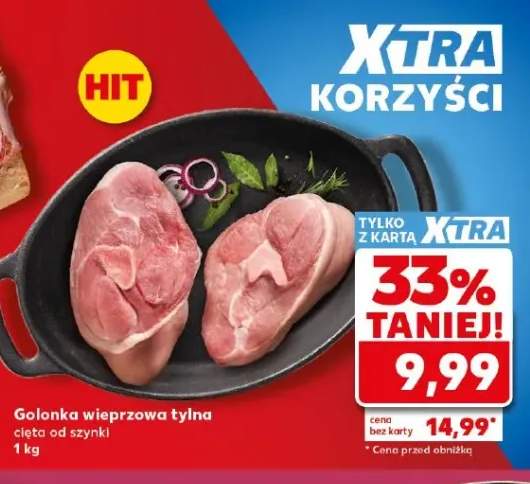 Golonka wieprzowa tylna cięta od szynki