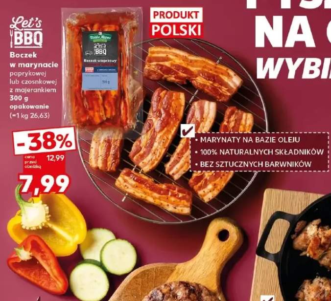 Boczek w marynacie Let's BBQ