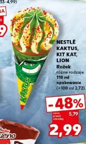 Lody rożek Kaktus
