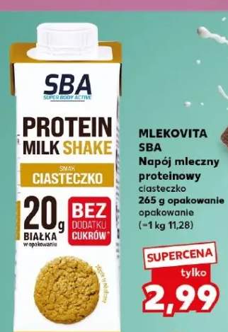 Napój mleczny proteinowy ciasteczko Mlekovita SBA