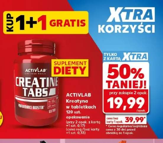 Kreatyna w tabletkach ACTIVLAB Creatine Tabs