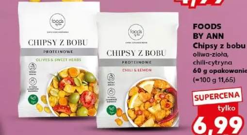 Chipsy z bobu FOODS BY ANN oliwa-zioła